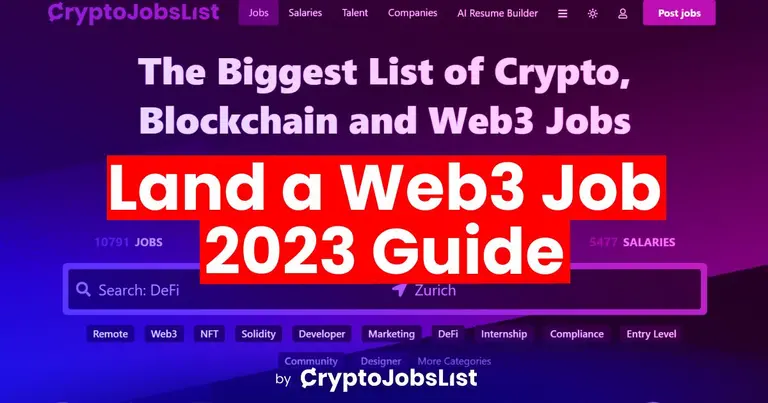 The Definitive Guide to Landing a Web3 Job in 2023 with Crypto Jobs List