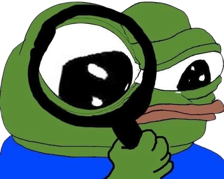 magnifying glass pepe