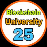 Blockchain Unversity 25 logo