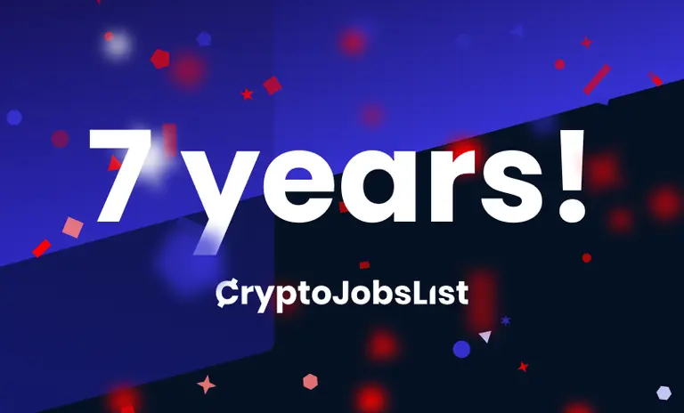 7 years of CryptoJobsList 🎉