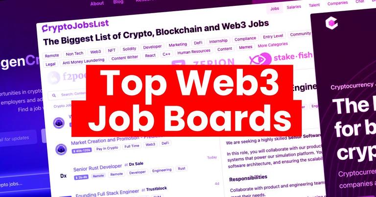 Best Web3 Job Boards to Kickstart Your Blockchain Career in 2024