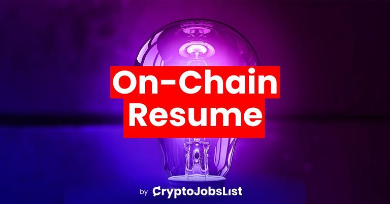 How to get started with an On-Chain Resume