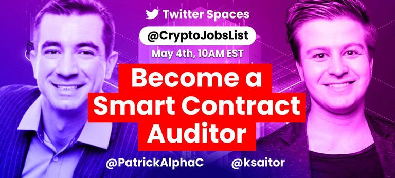 Event: How to Become a Smart Contract Auditor with Patrick Collins