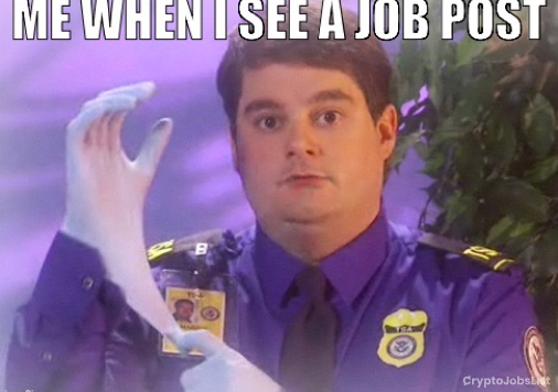 when i see a job post meme investigator