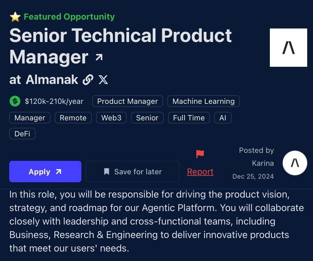 crypto web3 job description example ui